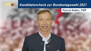 Kandidaten-Kurzcheck zur Bundestagswahl 2021 mit Pascal Kober, FDP, Wahlkreis Reutlingen