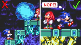 Not So Simple Sonic 3 ~ Escaped from boulder in Lava Reef Zone