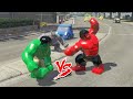 HULK Vs RED HULK Vs RHINO Epic LEGO MARVEL Superheroes Battle Who Wins