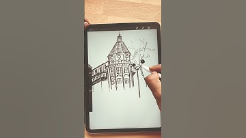 Architecture Sketch | Urban Sketching | iPad Pro | Procreate ( #shorts ) #youtubeshorts #trending