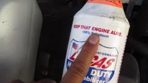 Don't use Lucas 100% petroleum oil stabilizer
