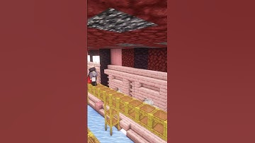 Helping Shin decorate Nether Highway with Cherry logs in OthersSMP #shorts #minecraftshorts
