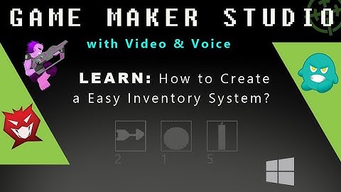 Game Maker Studio: How to Create a Easy Inventory System for PC?