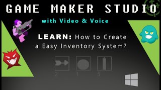 Game Maker Studio: How to Create a Easy Inventory System for PC