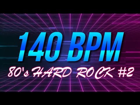 140-bpm---80's-hard-rock-#2---4/4-drum-track---metronome---drum-beat