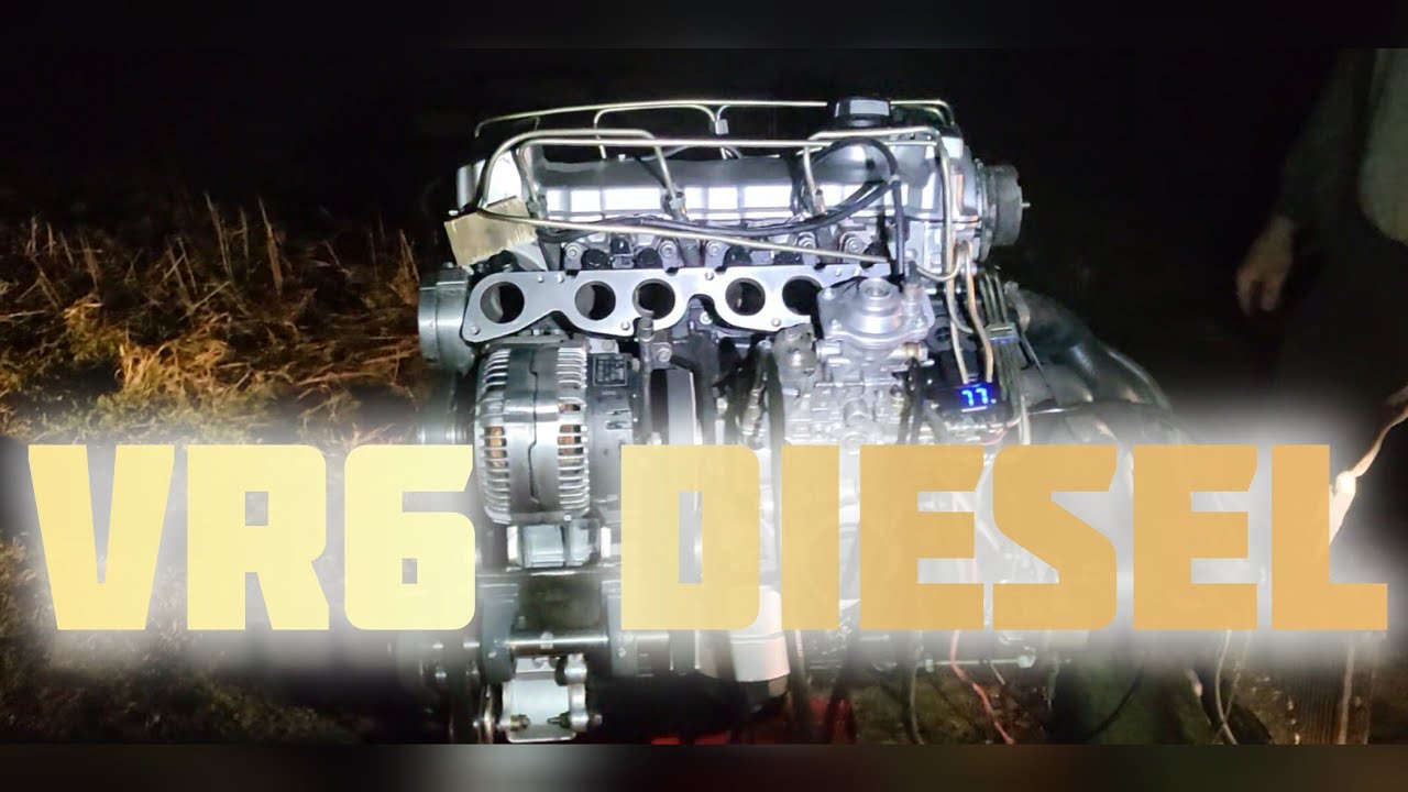 VR6 runing on Diesel test start 2. 