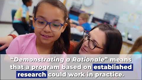 Evidence for ESSA: Demonstrating Rationale