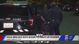 Homeless Man Breaks into Bank for Hot Pockets – Worth It?