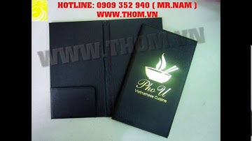 cơ sở sản xuất bìa menu, chuyên sản xuất bìa simili, sản xuất bìa giá rẻ theo yêu cầu