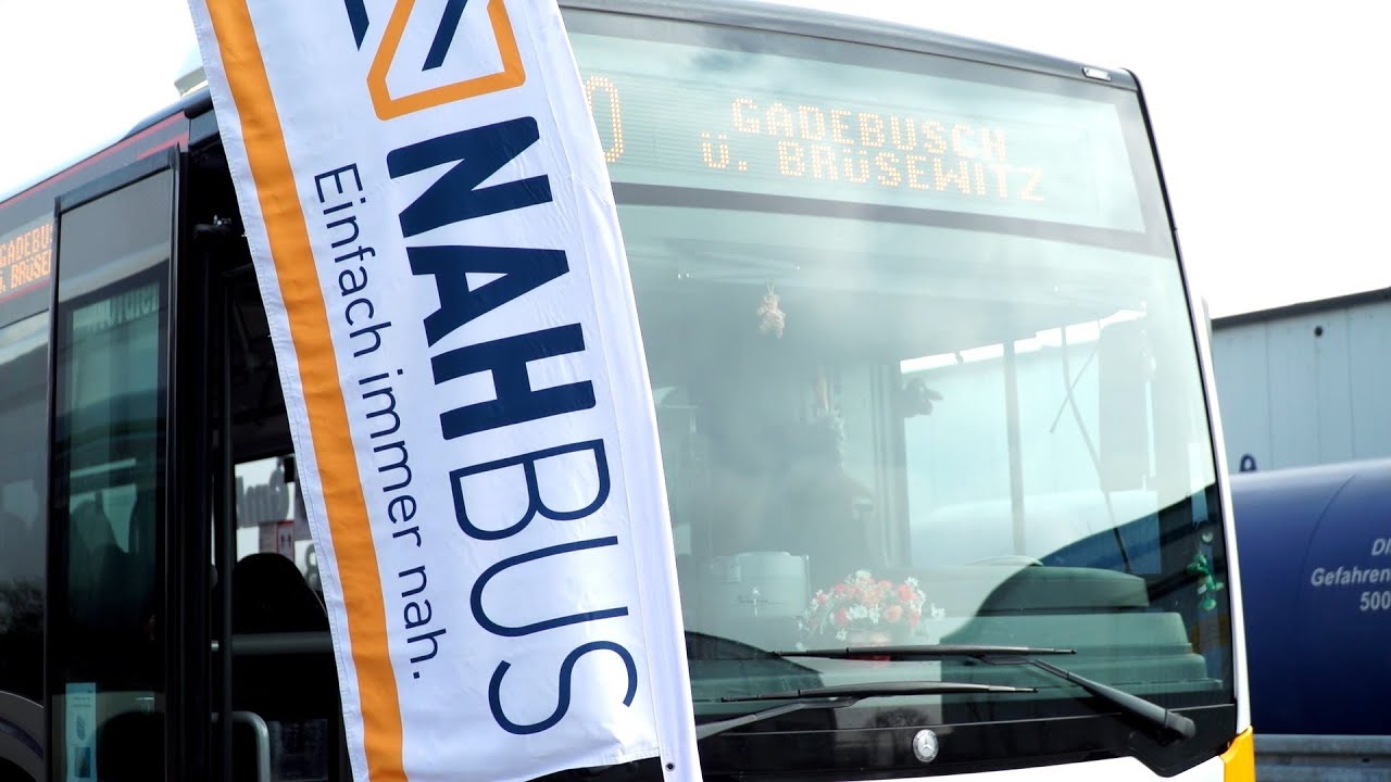 Moderne NAHBUS Busflotte auf den Straßen von Nordwestmecklenburg und Wismar