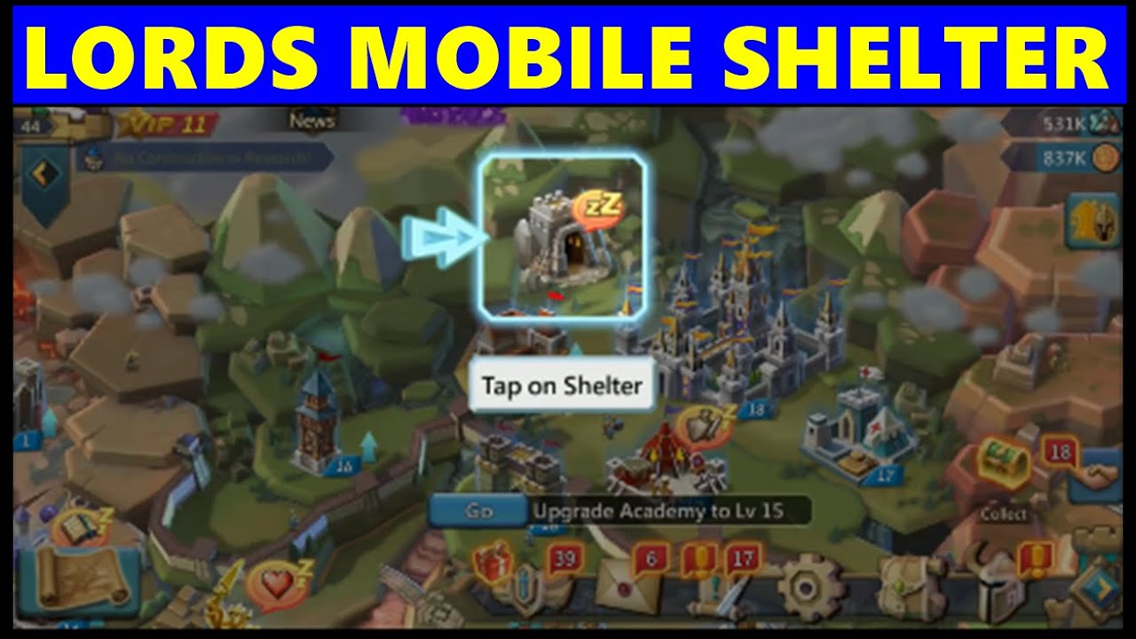 Lords Mobile! Hiding troops if your shelter is full and explaining why you  don't hoard troops. 