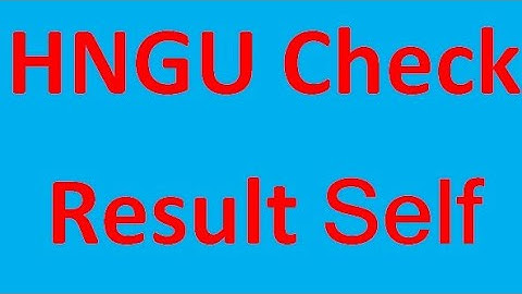 Check result hngu