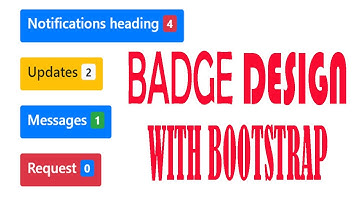 Bootstrap Badge Classes |  create Badges Using Bootstrap-5