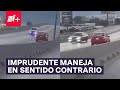 Conductor maneja en sentido contrario y provoca accidente en Coahuila - N 