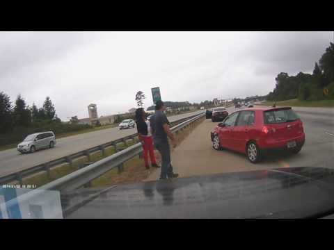 my near miss of stopped women in fast lane