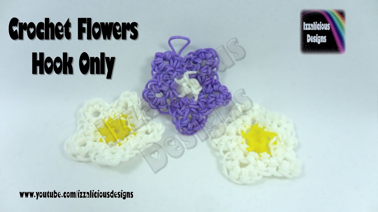 Rainbow Loom Cluster Flower Charm - Hook Only 