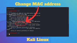 How to Change MAC ADDRESS in Kali Linux