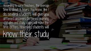 What Is The Average Time Of Studying Senior High Students?