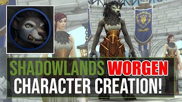 NEW Shadowlands Worgen Character Creation Options