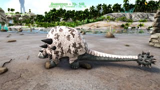 Ark: Survival Evolved Crystal Isles Дидикурус и битва с спинозавром🦖