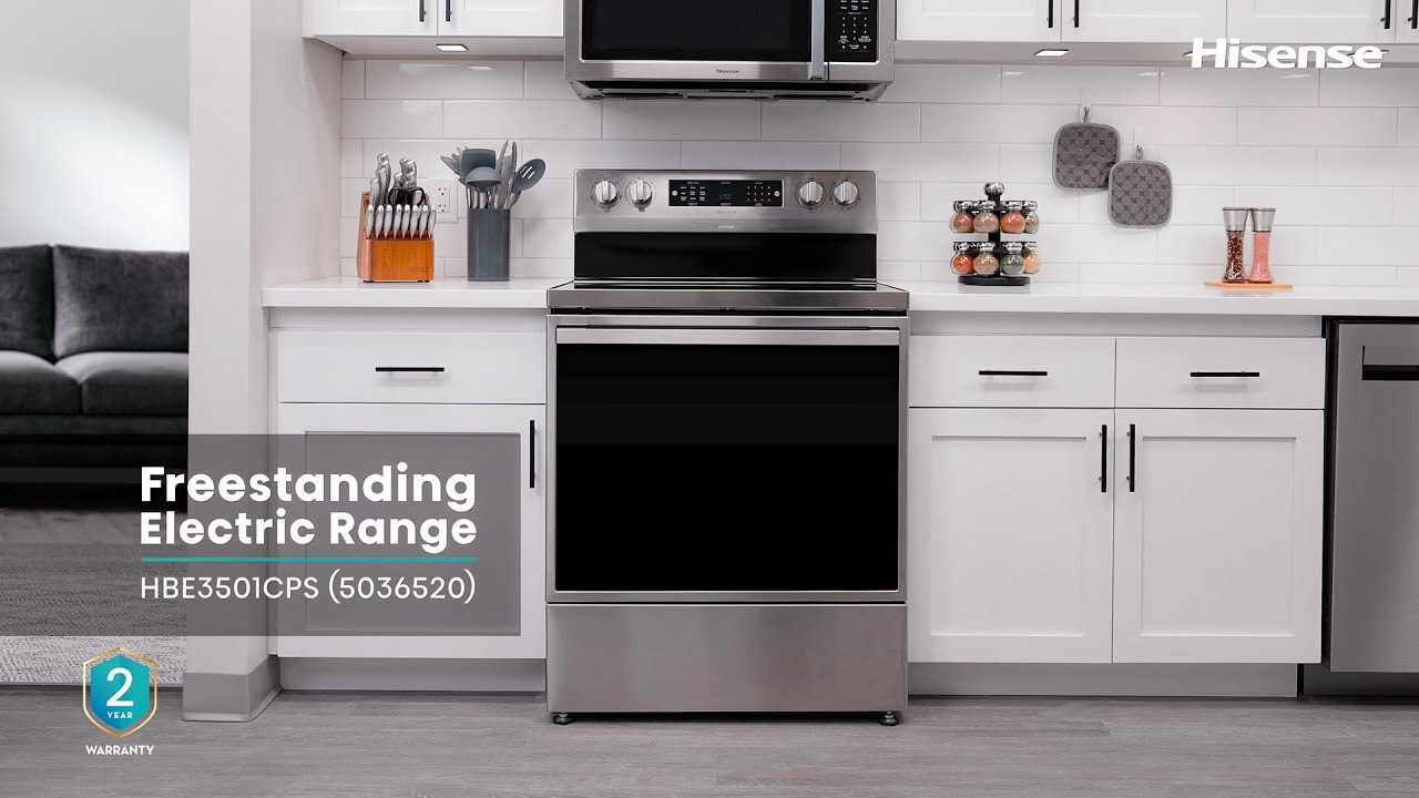 Hisense Freestanding Electric Range | Mo: HBE3501CPS - YouTube