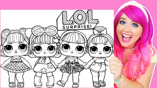 Coloring L.O.L. Surprise! Dolls Retro Club Coloring Pages | Prismacolor Markers
