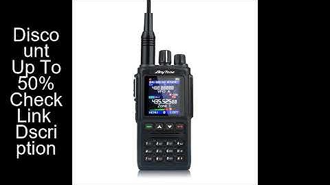 Anytone Walkie Talkie AT-D168UV AES256 Encryption DMR Digital and Analog Dual Band FM Amateur Two Wa