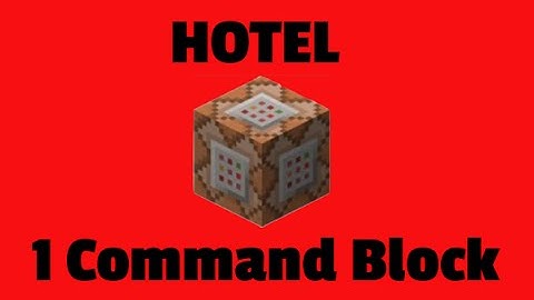 Minecraft Hotel - 1 Command Block