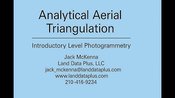 Analytical Aerial Triangulation