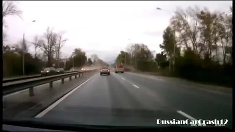 Car Crash Road Rage Caught On Camera Tape | Crazy Car Crash In Russia  | Video Clip 018