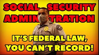 THIS IS A FEDERAL BUILDING, YOU CAN’T RECORD IN HERE MAN!!!
