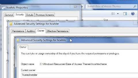 How to take ownership of system files (works perfectly well!!!)