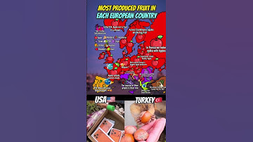 Most Produced Fruit In Each European Country🍎... #mapping #meme #shorts 
