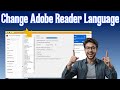 How To Change Language In Adobe Reader | Step-by-Step Guide (2025)