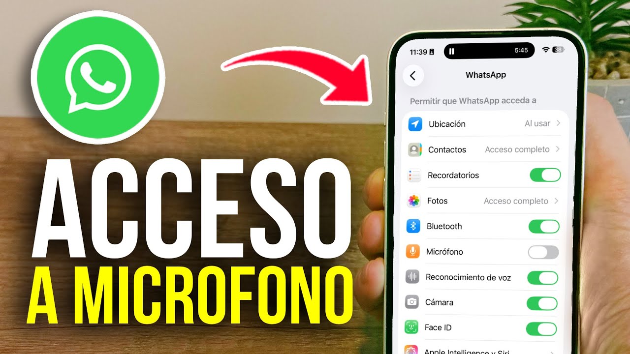 Como PERMITIR ACCESO a MICROFONO en Whatsapp iPhone - Paso a Paso