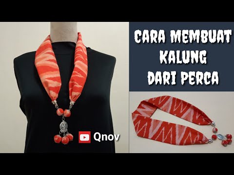 Video: Cara Membuat Kalungan Kain Yang Sederhana Dan Elegan