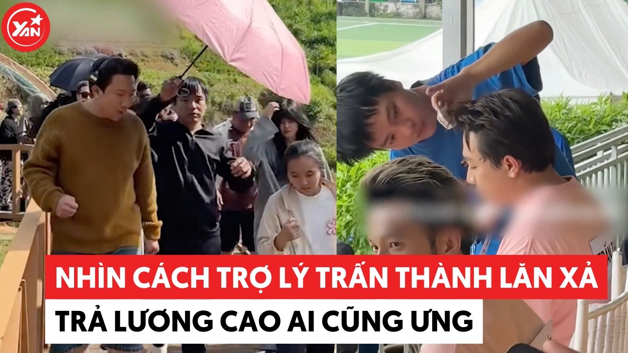 Nhìn cách trợ lý Trấn Thành lăn xả cỡ này trả lương cao ai cũng ưng #tranthanh #yannews