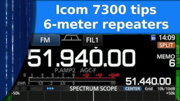 Ham Radio - Setting up the Icom 7300 for 6 meter repeaters.