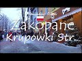 CITY WALKS: Poland Zakopane Krupowka - Прогулка по Круповке Закопане декабрь