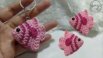 Hoe maak je een gehaakte vissleutelhanger | Amigurumi vis zonder naaiwerk