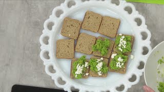 WMBD This Morning In the Kitchen Spring Pea Crostini
