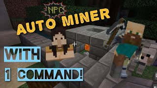 How to make an auto miner with only 1 command block. Bedrock