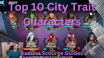 TOP 10 CITY TRAIT CHARACTERS - MSF F2P Early - Midgame Famine Scourge Guide