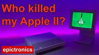 Repair and restoration Apple IIc with Amber ALPS. Unexpected fault