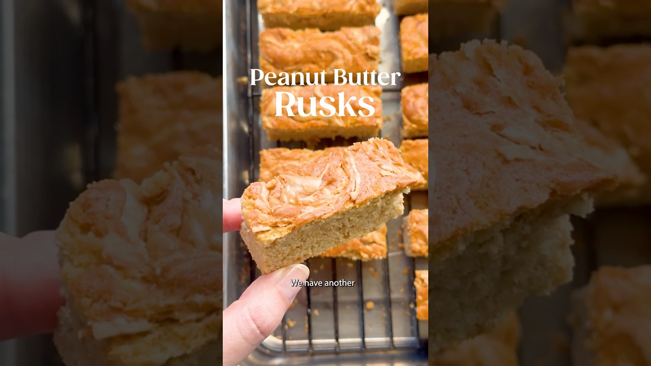 Сухарики с арахисовым маслом ✨