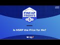 Fincap friday is msrp the price for me  hosted by missbehelpful