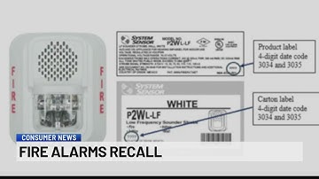 Fire alarms recall