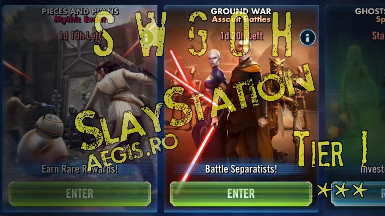 SWGOH Ground War, Tier I (outdated) - YouTube