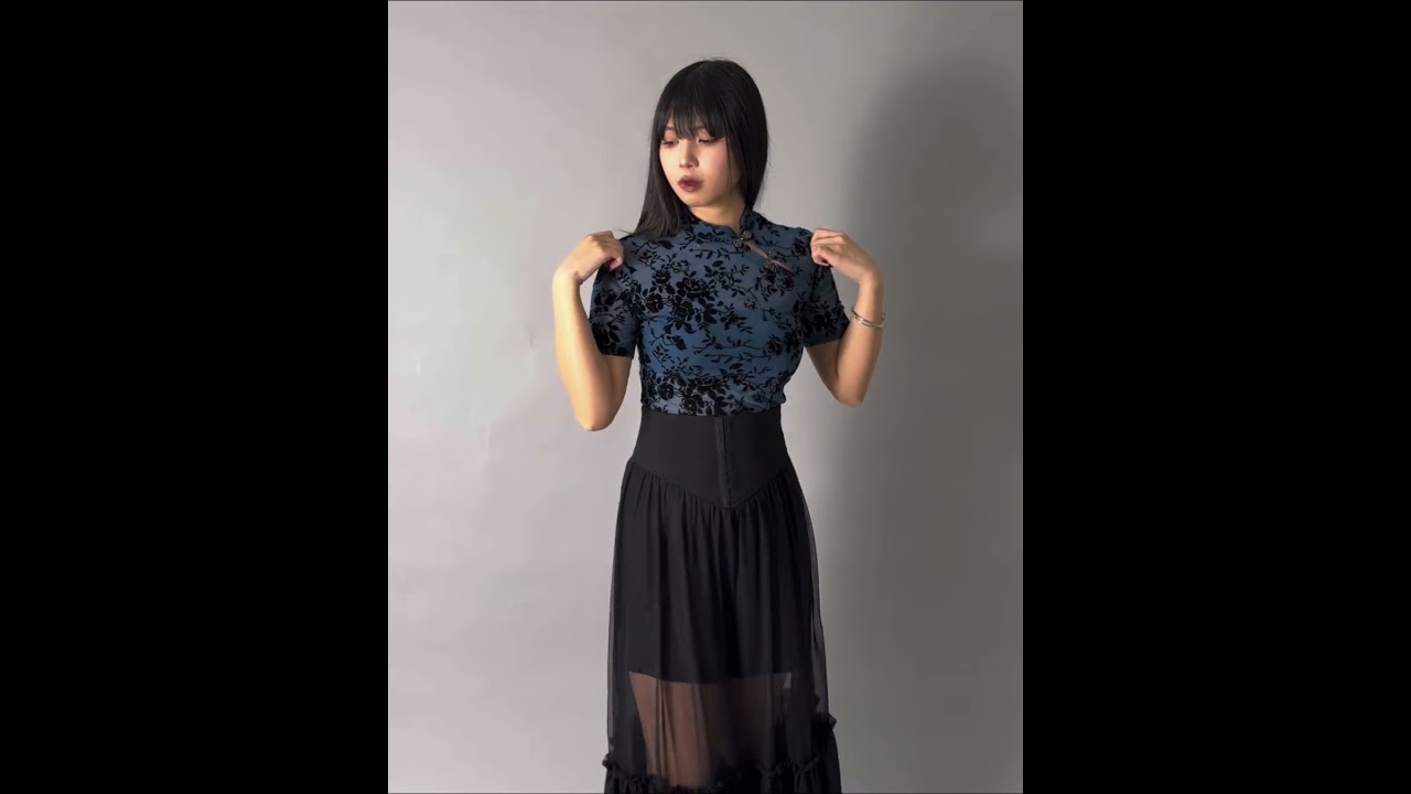 フックデザインレースシアー半袖トップス | LVEU.（ラブユ.）