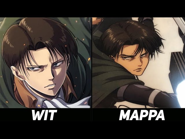 MAPPA vs Wit Studio Animation Comparison with same scene of Attack on Titan